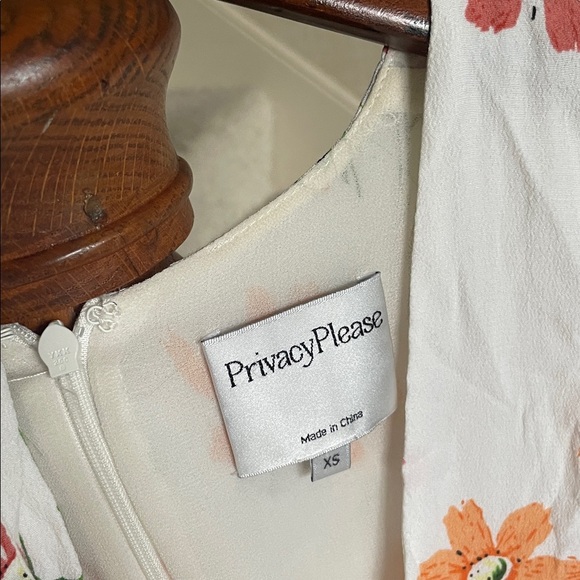 Privacy Please Floral Deep V Mini Dress - Picture 7 of 12